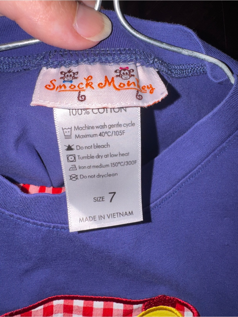Smock monkey navy barn yard set - Picture 5 of 5